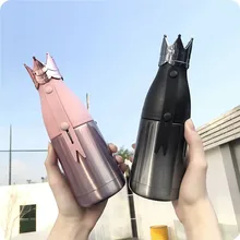 

Creative fashion Queen crown Small Thermos bottle Mini Drink water cup stainless steel thermos coffee mug school gilr gifts
