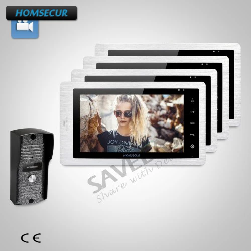 

HOMSECUR 1V4 7" Video Door Entry Security Intercom+Dual-way Intercom for Apartment