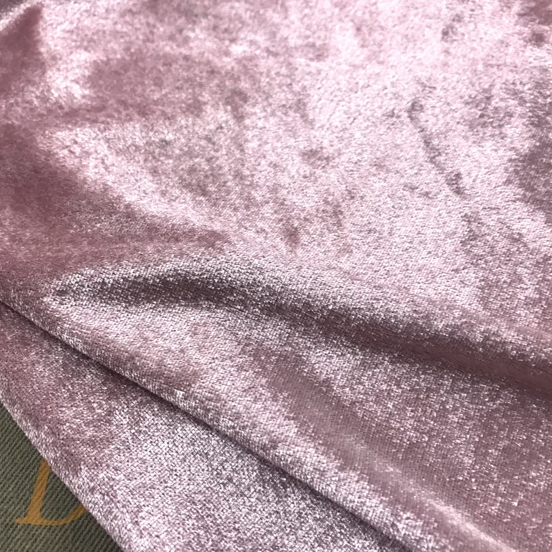 

2 meters 150cm 59.05" width lotus pink elastic sparkle pleuche velvet fabric for Autumn Winter clothing skirt dress MM419