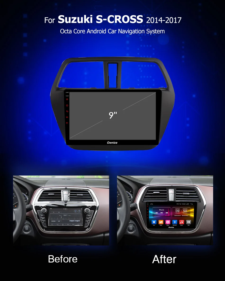 Excellent 9" IPS 8Core 4G+32G CarPlay DSP Android 9.0 Car DVD Multimedia Radio GPS For Suzuki SX4 S-Cross 2013 2014 2015 2016 2017 S Cross 2 Excellent 9" IPS 8Core 4G+32G CarPlay DSP Android 9.0 Car DVD Multimedia Radio GPS For Suzuki SX4 S-Cross 2013 2014 2015 2016 2017 S Cross 2