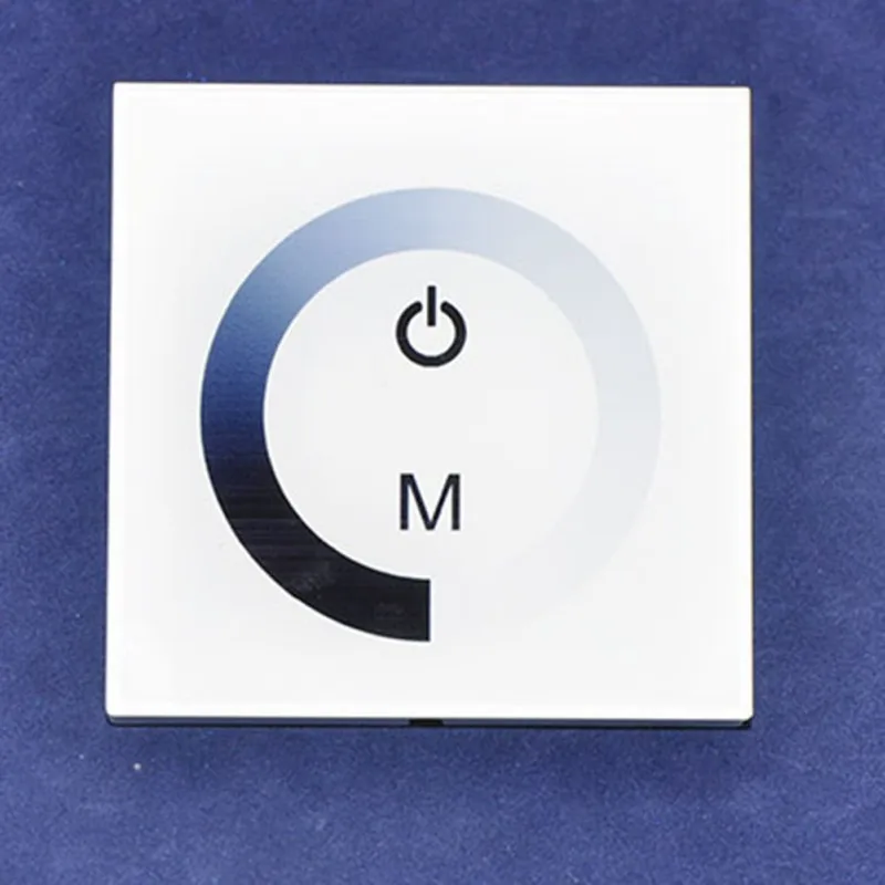 

Functional Touch Switch Glass Panel Wall Touch Controller Wall Monochrome LED Dimmer