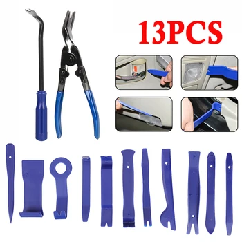 

13x Car Audio Stereo Door Trim Dash Panel Install Removal Open Pry Tool Kit Sets