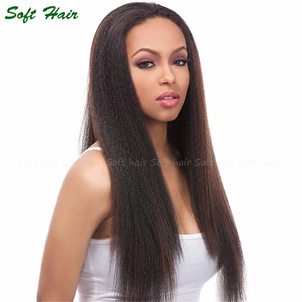 Brazilian Kinky Straight Hair Weave 3 Bundles 8-28inch Yaki Human Hair Weave Brazilian Virgin Hair Yaki Straight Hair Extensions