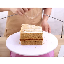 Регулируемая проволока резак для торта слайсер выравниватель из нержавеющей стали выпечка торта DIY инструменты украшения торта кухонный инструмент