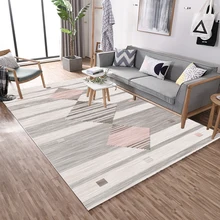 Nordic rustic style striped carpet rectangular bedroom living room home non-slip soft mat Nordic rustic style striped carpet rectangular bedroom living room home non-slip soft mat