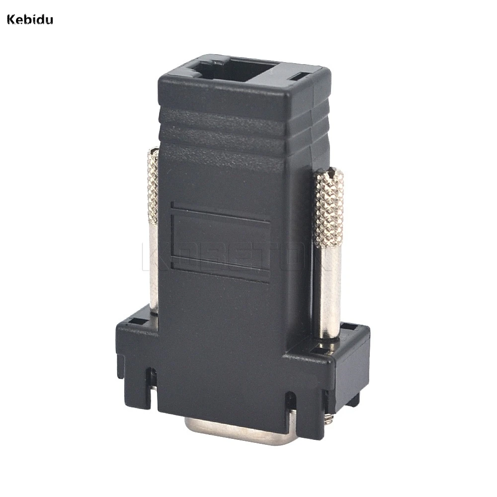 

kebidu RJ45 LAN CAT5 CAT6 to VGA Extender Adapter Plug Network Cable Practical Connector Converter for PC Laptop