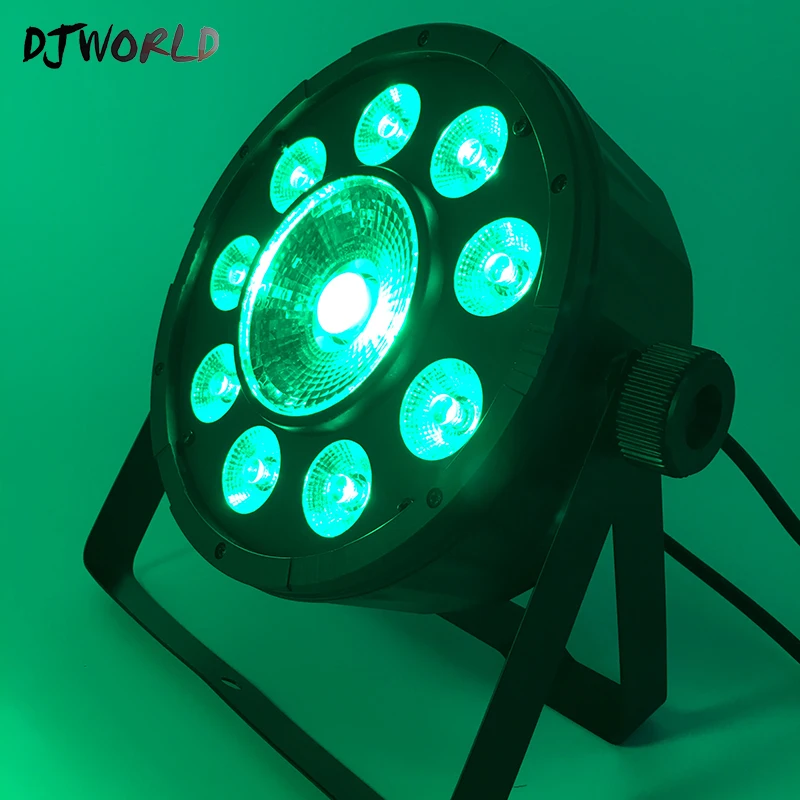 

LED Flat Par 9X10W 1X30W RGBW DMX512 Stage Effect Lighting Professional For DJ Equipment Disco Home Party Fast Shipping