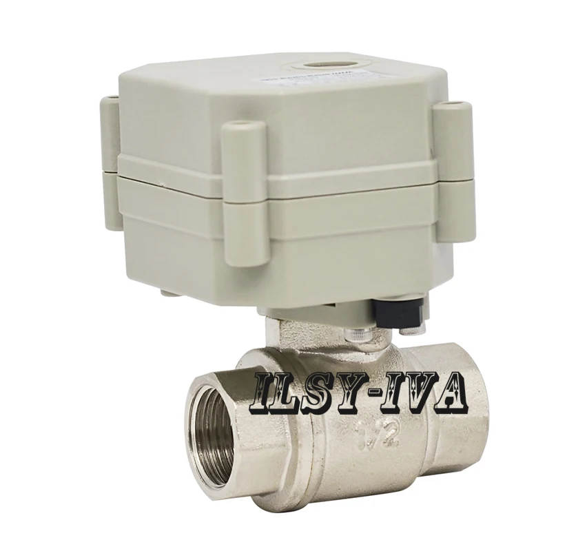 G1/" AC/DC9~ 24 В нержавеющая сталь электронный клапан, DN15 моторизованный шаровой клапан с индикатором для воды