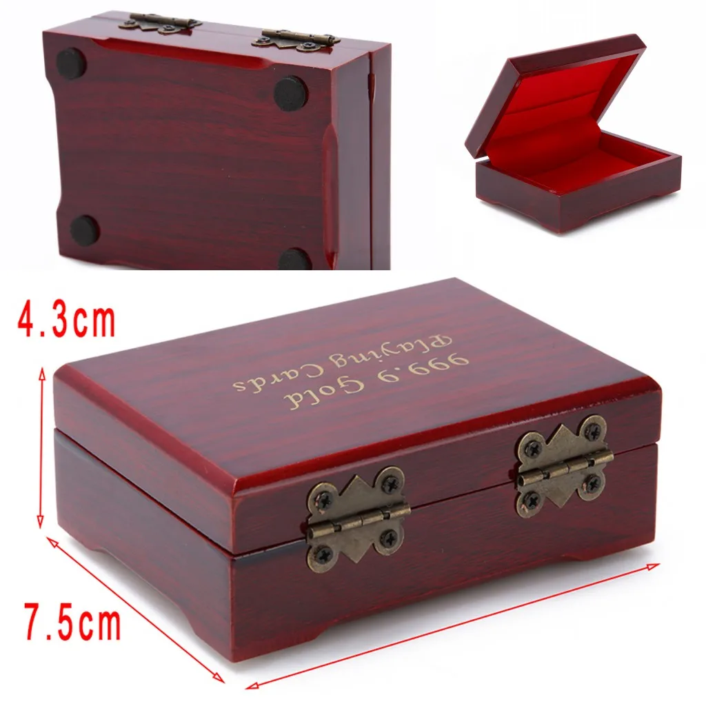 Новая деревянная коробка игральные карты Контейнер чехол для хранения Упаковка покерный мост коробка