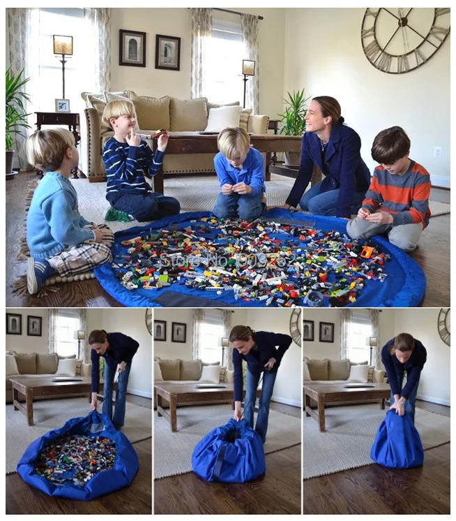 12 цветов диаметр 150 см/85 см детский игровой коврик большие сумки для хранения игрушек/детские манежи