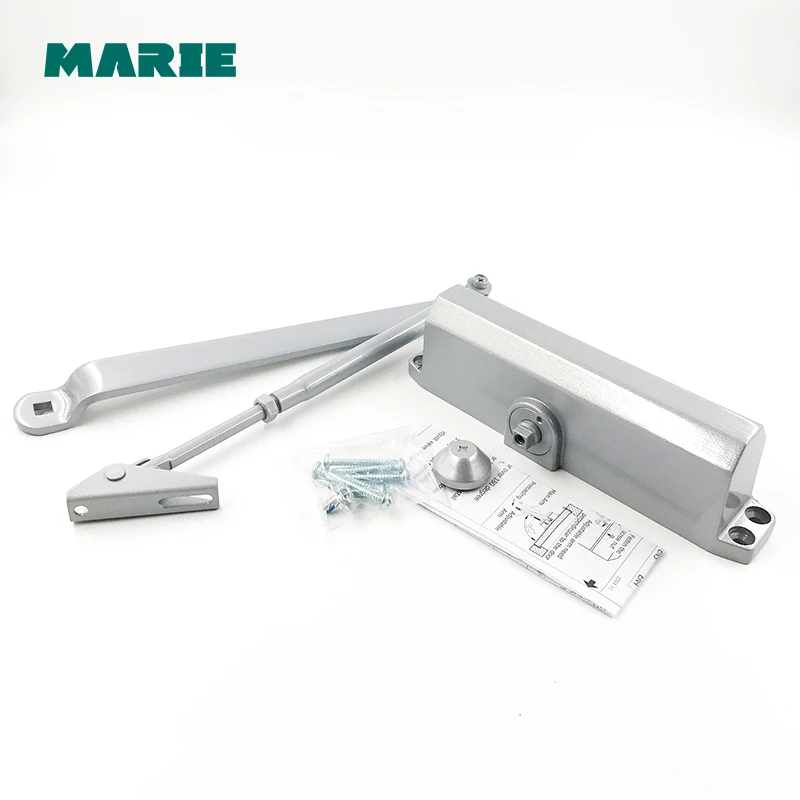 Door Closer Sets Security Adjustable Closing/Latching Closed Hydraulic Door Buffered for 80-120KG door