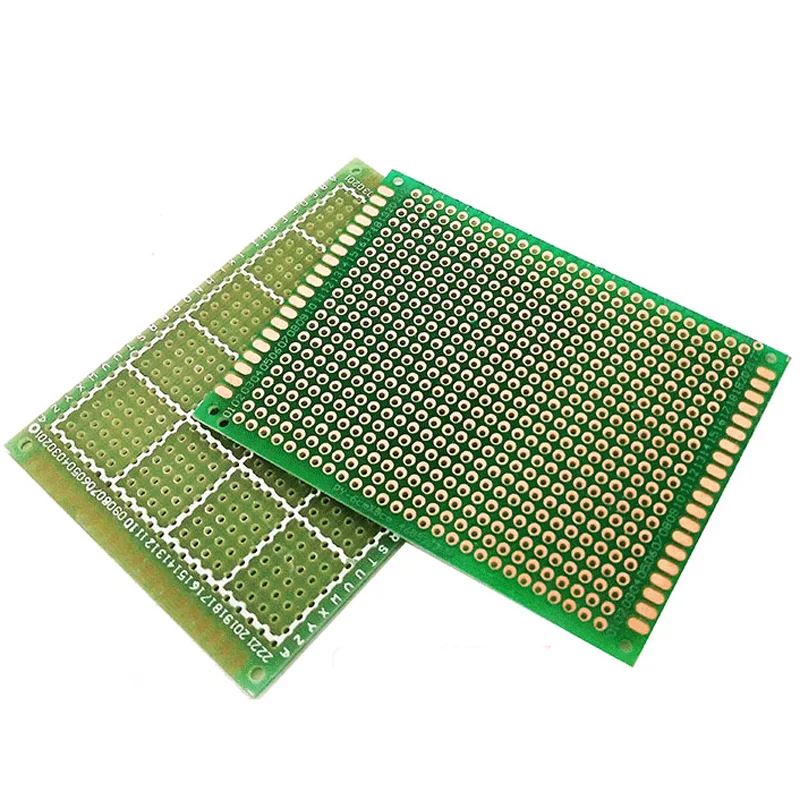 9X15cm FR-4 un lado PCB placa de circuito impreso Prototipo De Fibra De Vidrio Verde 2 un