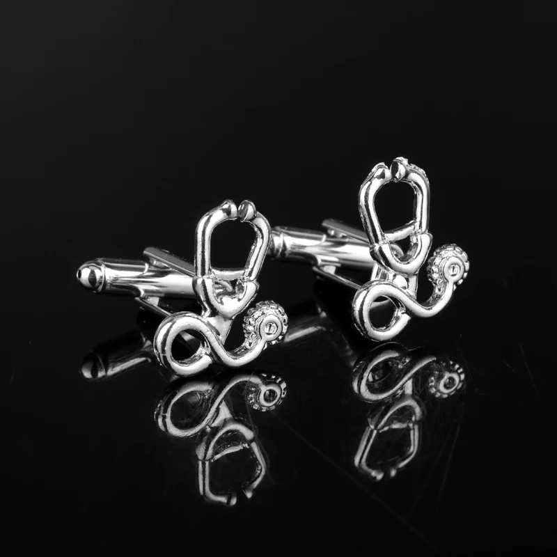 Dongsheng Men S Fashion Jewelry Silver Cufflinks Doctor