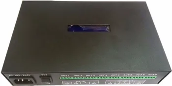 

T-500K controller Computer online RGB Full color led pixel module controller 8ports support up to 300000 pixels ws2801 ws2812b