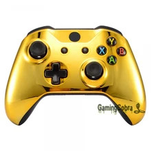Хромированная Золотая версия Лицевая панель переднего корпуса для Xbox One S& для Xbox One X контроллер-SXOFD01