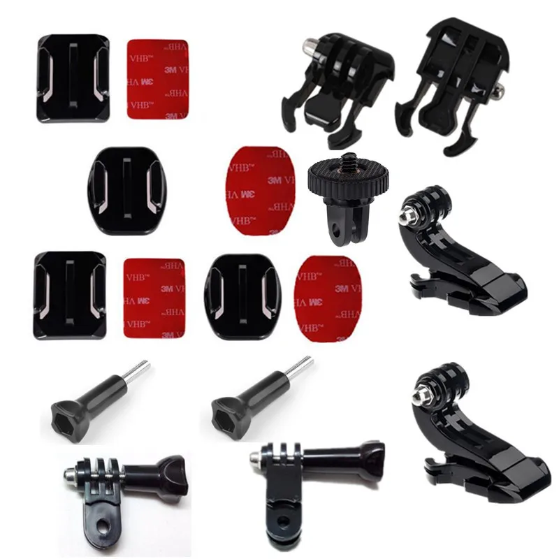 

Curved Flat Mount For Gopro Hero 6 5 3 Three-way Adjustable Pivot Arm Buckle for Go Pro 4 Session Xiaomi yi 4k Sjcam Accessories