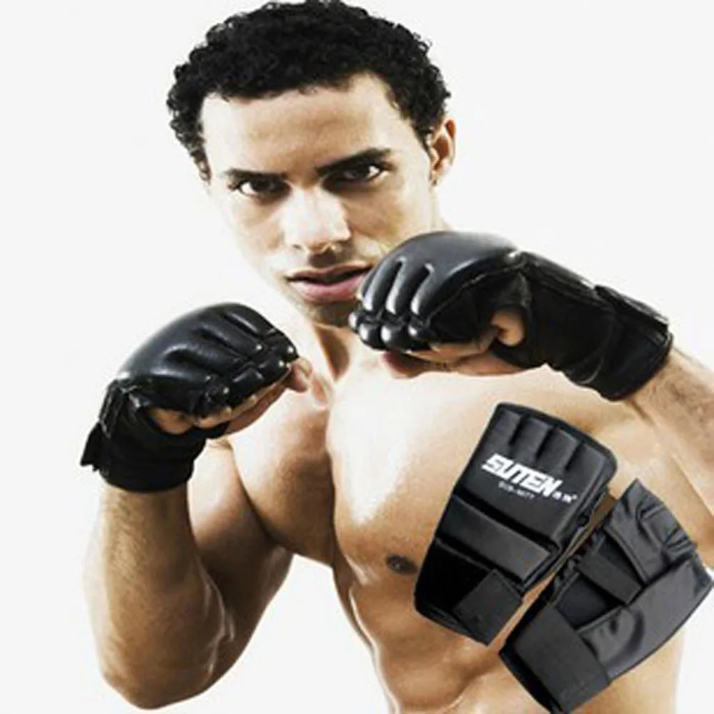 

MMA Muay Thai Training Punching Bag Mitts Sparring Boxing Half Mitt Gloves Gym Fitness Boxing Accessories