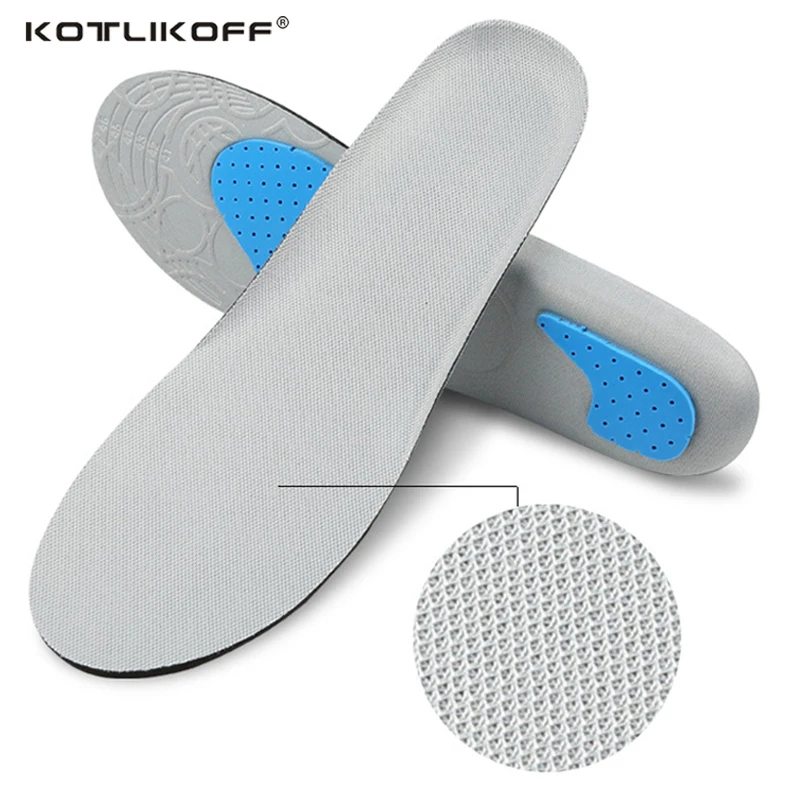 KOTLIKOFF Sport insole Orthotic Arch Support Sport Shoe Pad Sport Running Insoles Insert Cushion for Men Women Free Size Unisex