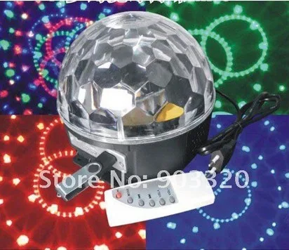 

Rasha Cheap price RGB LED Magic Ball Light With MP3 Player for Disco Party KTV Club Bar Christmas LED Light