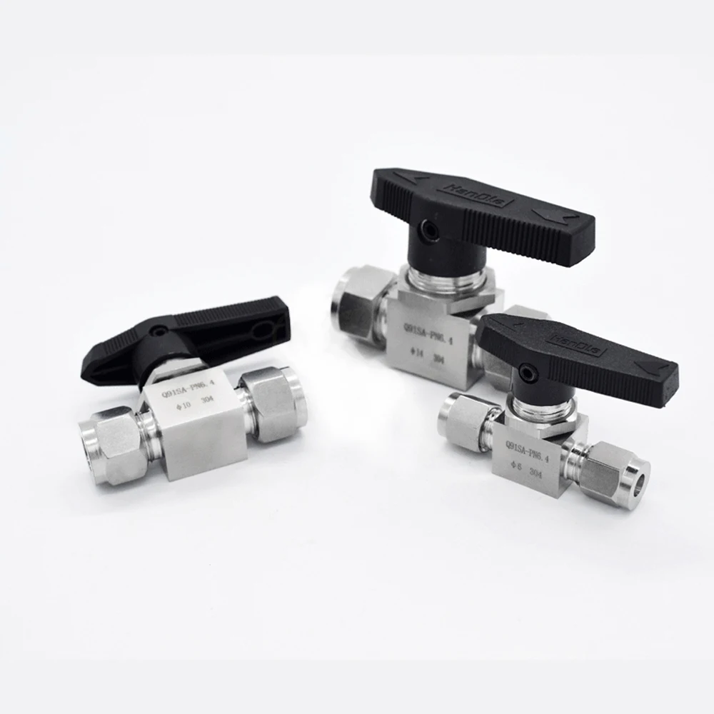 1/" 1/4" 3/" 1/2" 3/" 3/4/6/8/10/12-20 мм диаметр трубы сжимающий шаровой клапан 316 нержавеющая стальное 915 фунтов/кв. дюйм вода газ мазут