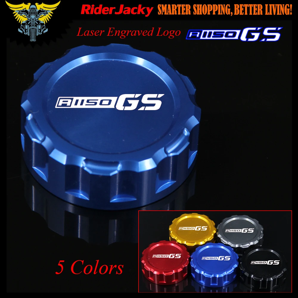 Blue Red Black Golden Titanium Motorcycle CNC Rear Brake Reservoir Cover Cap For BMW R 1150