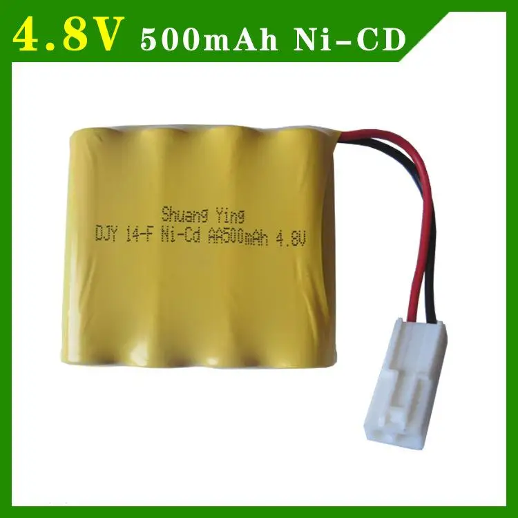 

Free shipping 4.8V 500mAh AA 4 in 1 Ni-Cd battery set Shuangying RC Car E519 E511 rechargeable