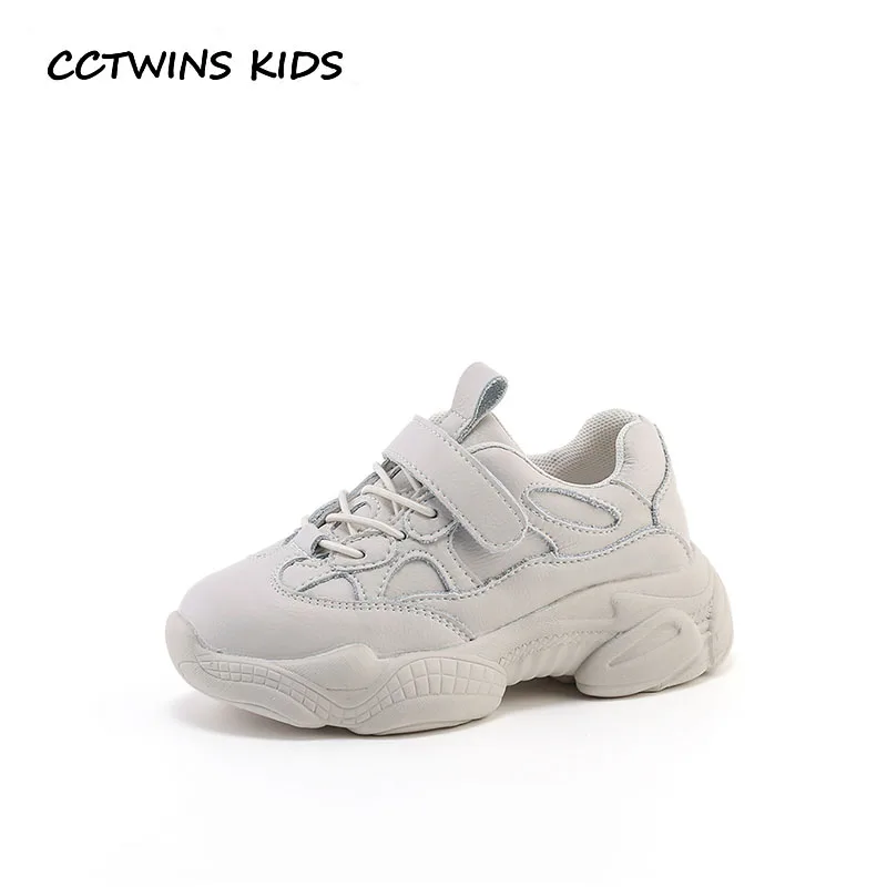 

CCTWINS Kids Shoes 2019 Spring Boys Fashion Sport Sneakers Children Genuine Leather Trainer Babys Girls Casual Trainer FS2671