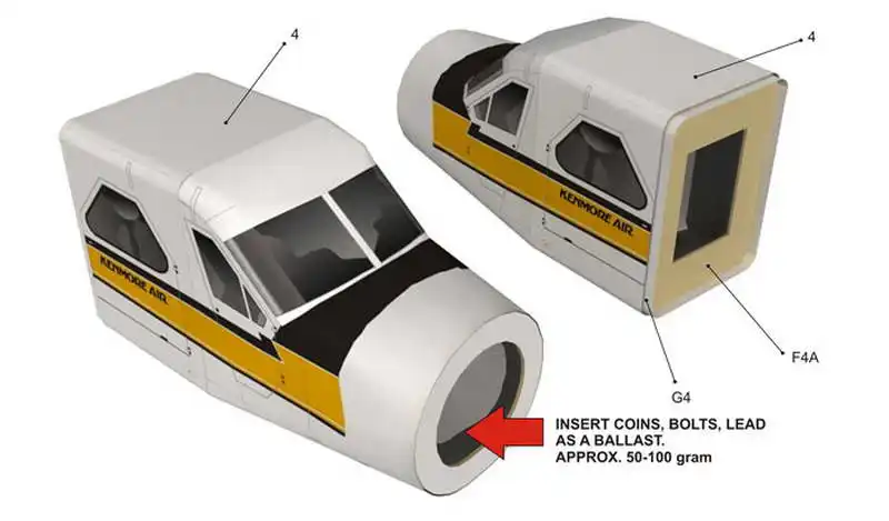 DIY 1:32 45 см DHC-2 бобра Гидроплан самолет Бумажная модель собрать ручной работы 3D игра-головоломка детская игрушка