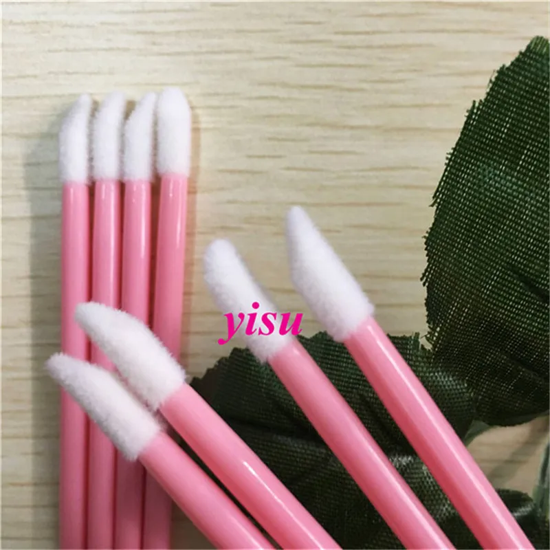 Мини кисть для губ с розовой ручкой 200 шт.|brush picks|toolbrush kit |