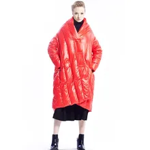 Зимние женские пуховики, высококачественный плащ для выражения личности, пальто средней длины, зимнее женское утепленное пальто