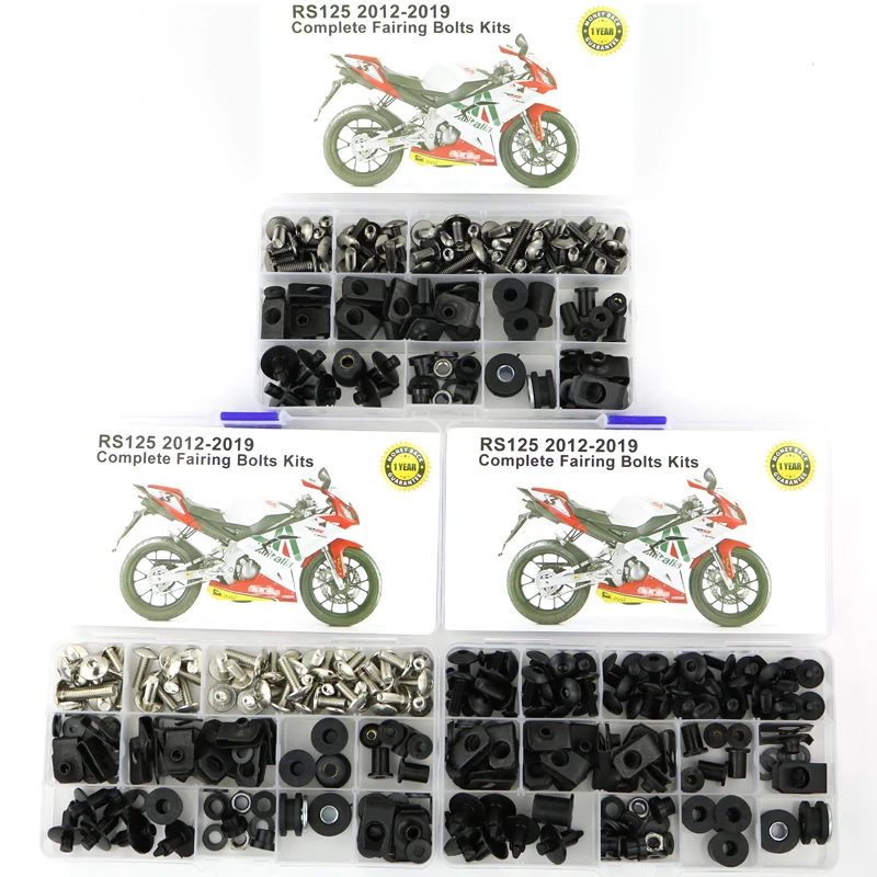

For Aprilia RS125 2012-2019 Motorcycle Cowling Full Fairing Bolts Kit Fairing Clips Speed Nut OEM Style Side Covering Bolt Steel