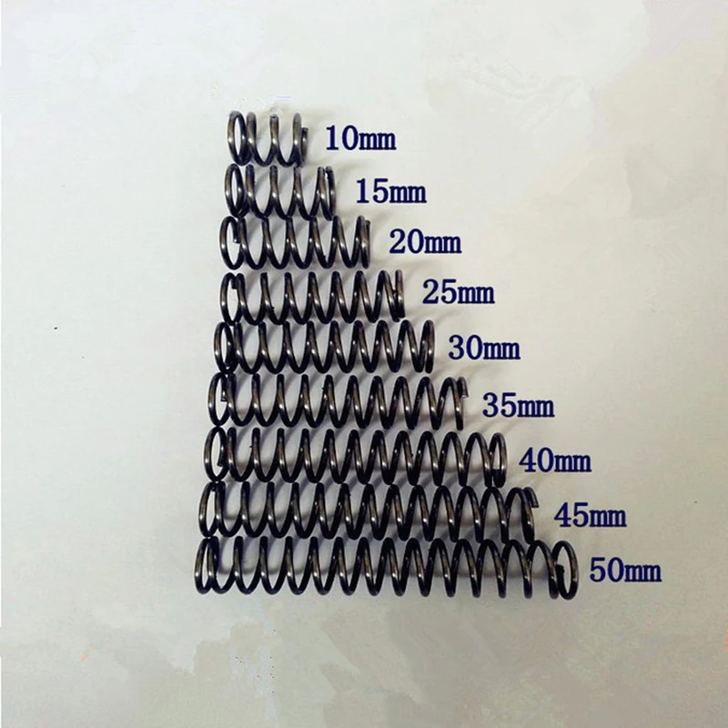 10PCS Wholesale Customized Small Metal Compression Springs For Sale, 0.5mm Wire Diameter x 3mm