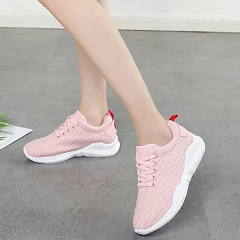 MoneRffi женская обувь для отдыха на плоской подошве с высоким ремешком; дышащие кроссовки для фитнеса; модная спортивная обувь; легкая прогулочная обувь