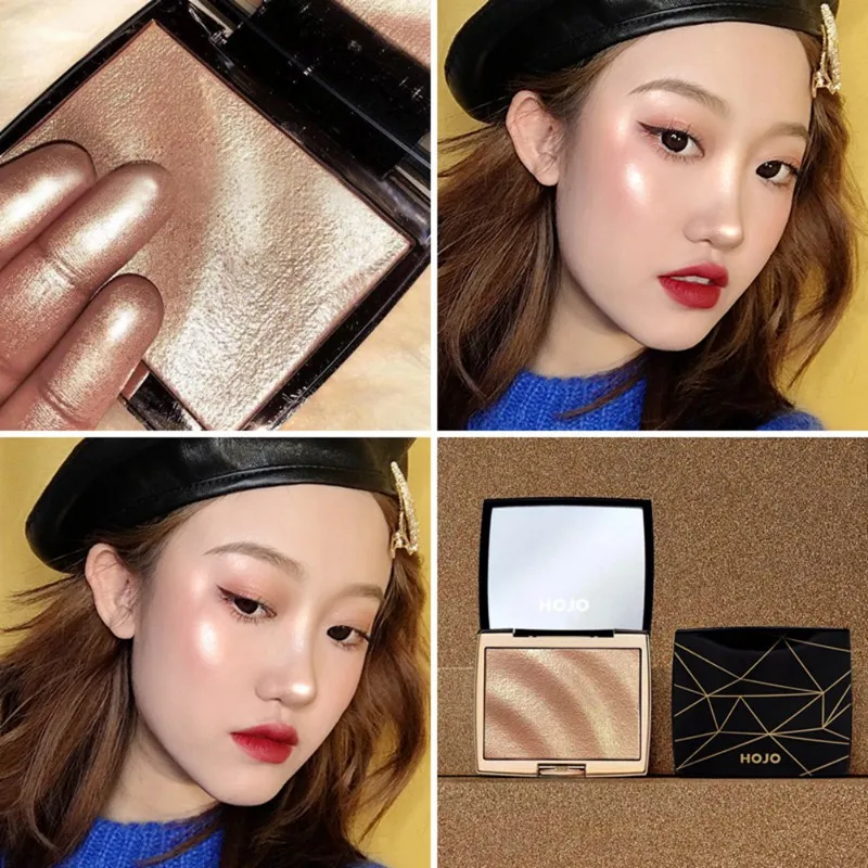 

3 Colors Shiny Luminous Highlighter Powder High Gloss Pressed Powder Highlighter Powder Palette Face Makeup Cosmetic