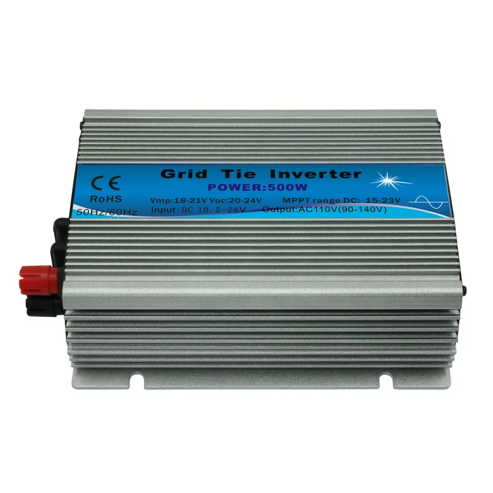 

CE approved mppt 500W 18V micro grid tie inverter 10.5-28V DC ,120V or 230VAC ,500WATT Solar Power on grid tie inverter
