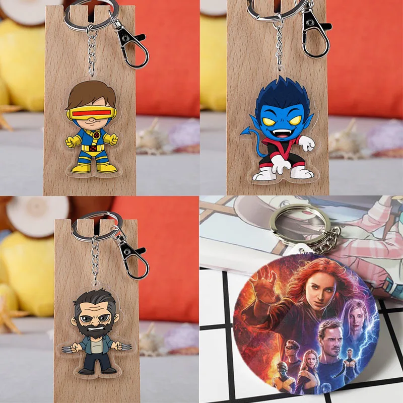 

X-Men Dark Phoenix Action Figure Magneto Beast Cyclops Rogue Wolverine Logan Xmen X men PVC Plastic Car Key Chain Decoration Toy