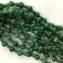 Натуральный темно зеленый Африка нефрит Софора голова Будды Тибет гуру Бусины Fit Jewelry DIY ожерелья для мужчин(10 бусины/лот