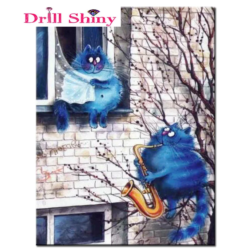 

DIY Diamond Embroidery,5D Diamond painting,Diamond mosaic,cross stitch cartoon cat,stickers needlework,Crafts,Christmas,decor