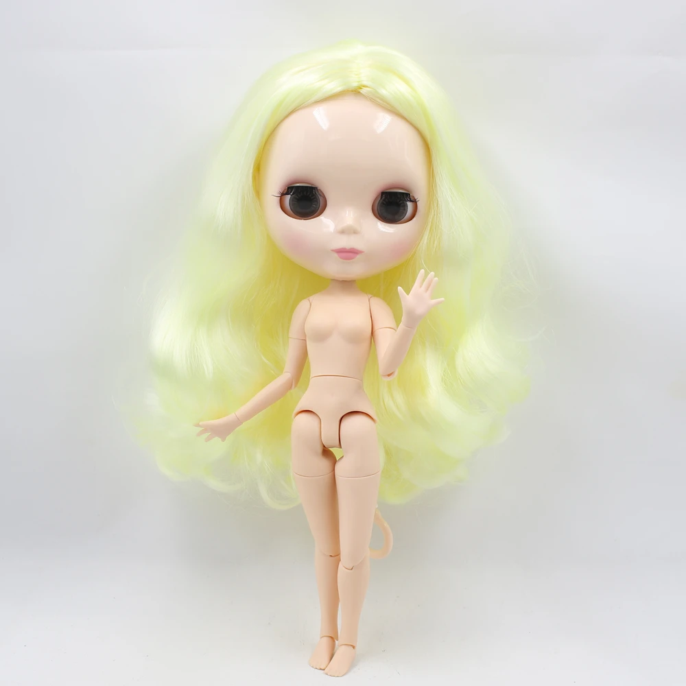 Ледяной обнаженный завод Blyth кукла серии No. 230BL400 желтые волосы белая кожа суставы тела Neo