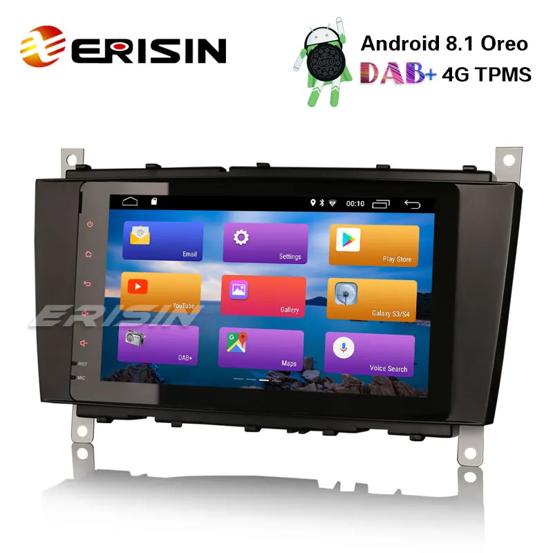 Sale Erisin ES2883C 8" New Android 8.1 Car Radio DAB+ 4G Wifi GPS DVR System for Benz CLK Class W209 W203 2
