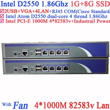 Сетевые сервера с процессором Intel D2550 1,86 ГГц 1 Гб ОЗУ 8 Гб SSD Поддержка ROS RouterOS Mikrotik PFSense Panabit Wayos