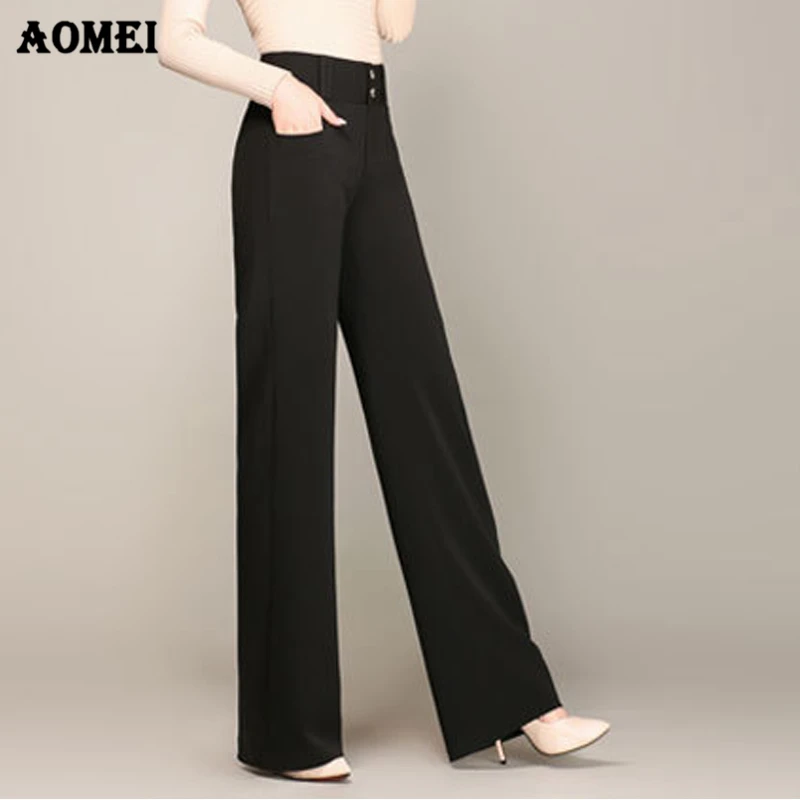 plus size navy blue work pants