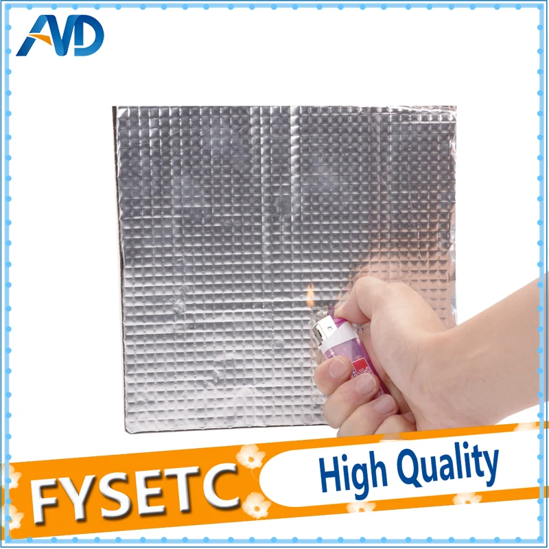 Heating Bed Foil Self-adhesive Heat Insulation Cotton Sticker 300*300*10mm 
