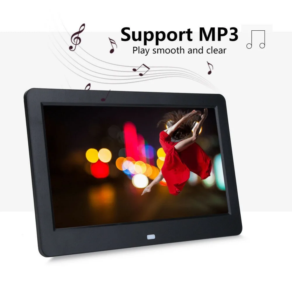 Цифровая фоторамка 10 2 &quotHD TFT LCD 1024*600 цифровая с будильником MP3 MP4 проигрыватель