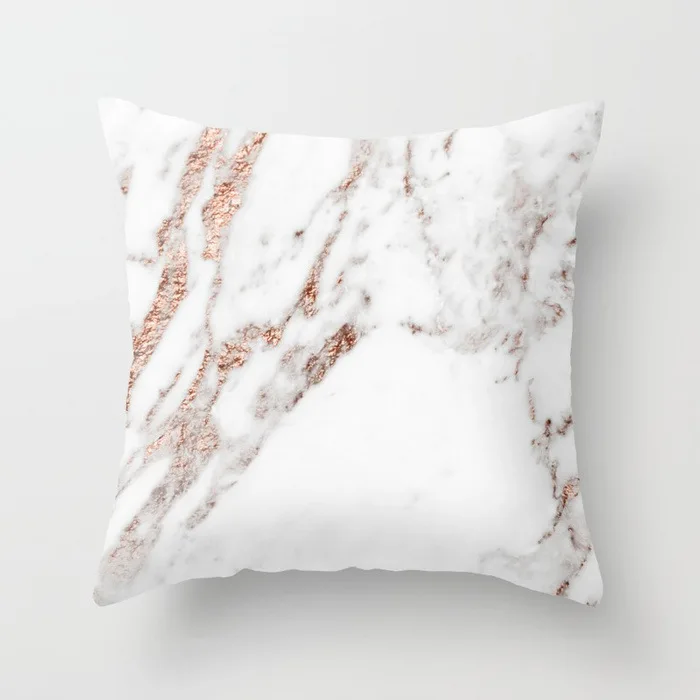 rose-gold-foil-marble-pillows