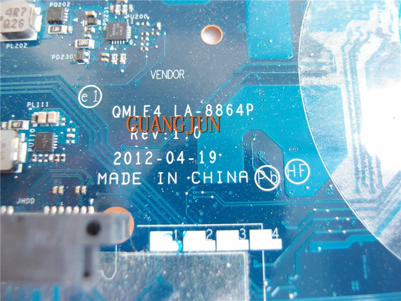 Материнская плата KEFU для ноутбука QMLE4 протестированная Samsung NP365 NP365E5C NP355V5C NP355
