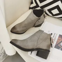 2016 Women s Winter Chelsea Boots fashion thigh high boots Genuine leather zip Warm Ankle boots