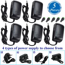 DC 12 V 2A адаптер питания 24 ватт выходной преобразователь мощности для 3528 2835 5050 5630 SMD светодиодные полосы света, камера безопасности