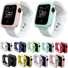 Чехол для часов Apple Watch iWatch, чехол 44 мм, 40 мм, серия 5, серия 4, Защитный Мягкий силиконовый чехол из ТПУ