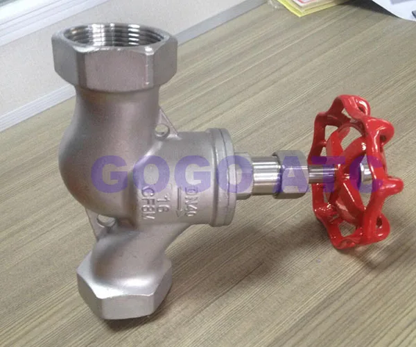 Stainless steel screwed globe valve S type 3-1